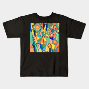 Sunburst florals Kids T-Shirt